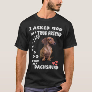 Camiseta Amantes De Wiener Y Doxie Le Pido A Dios Por Un Ve