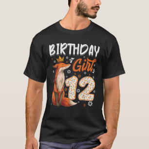 Camiseta Amantes de zorros cumpleaños 12 niña zorro cumplea