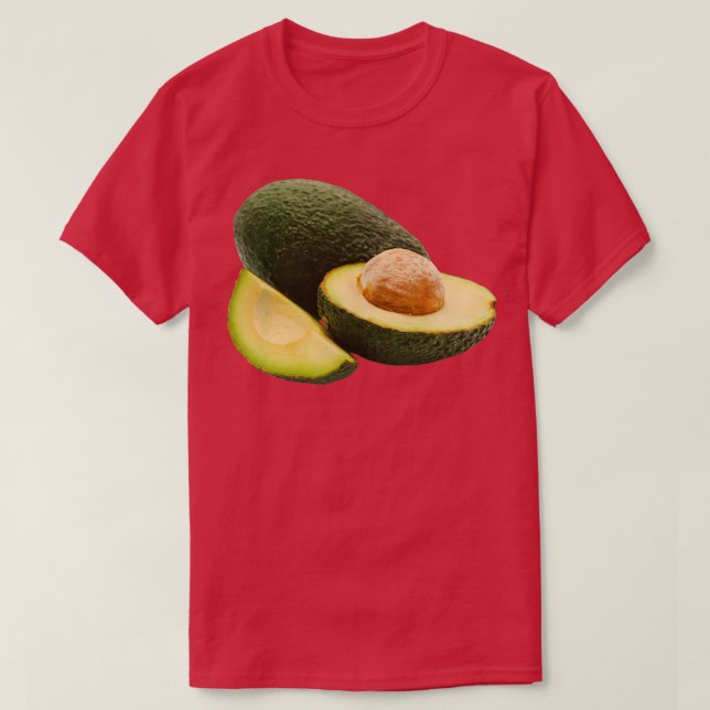 Camiseta Amantes del aguacate, fruta de la imagen real 2 (Diseño del anverso)