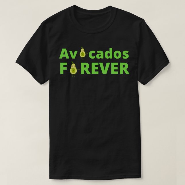 Camiseta Amantes del aguacate por siempre (Diseño del anverso)
