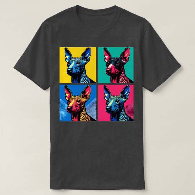 Camiseta Amantes del arte americano sin pelo y más terrier (Diseño del anverso)