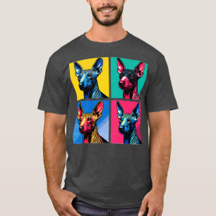 Camiseta Amantes del arte americano sin pelo y más terrier