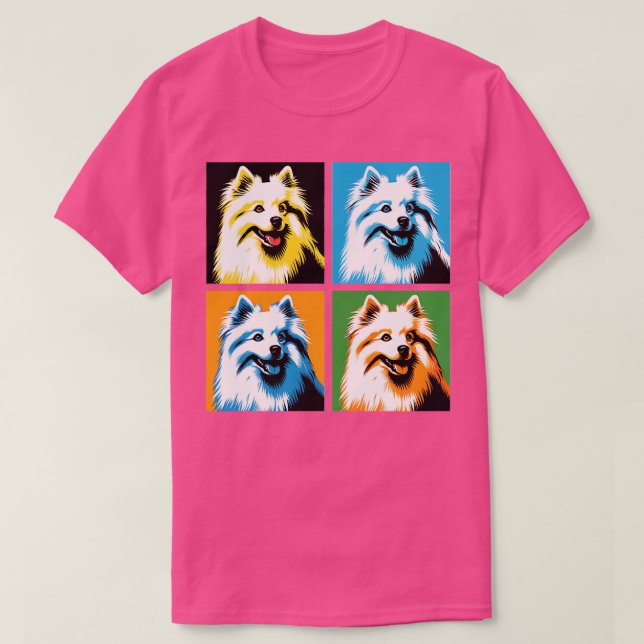 Camiseta Amantes del arte del perro esquimal americano (Diseño del anverso)