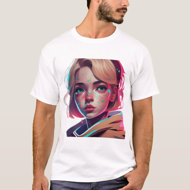 Camiseta Amantes del arte pop de manga animadora personaliz (Anverso)