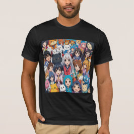 Camiseta Amantes del arte pop de manga animadora personaliz
