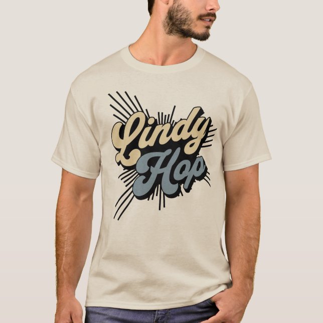 Camiseta Amantes del baile Lindy Hop Swing (Anverso)