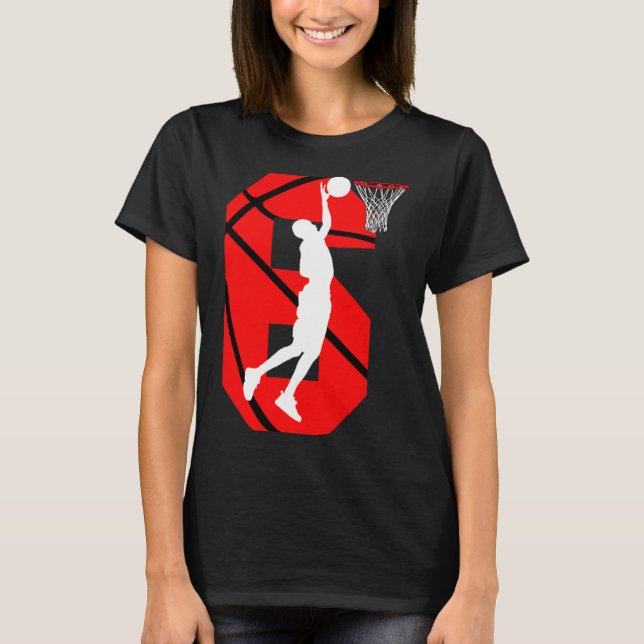 Camiseta Amantes del Básquetbol de niños de 6 años (Anverso)