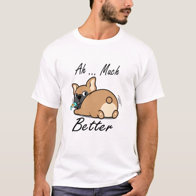 Camiseta Amantes del Bulldog divertidos mucho mejores (Anverso)
