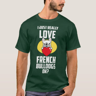 Camiseta Amantes del Bulldog francés gracioso perro de rega