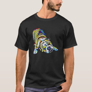 Camiseta Amantes del bulldog Pop Art Dog