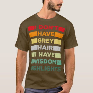 Camiseta Amantes del cabello gris y gracioso hombres y anci