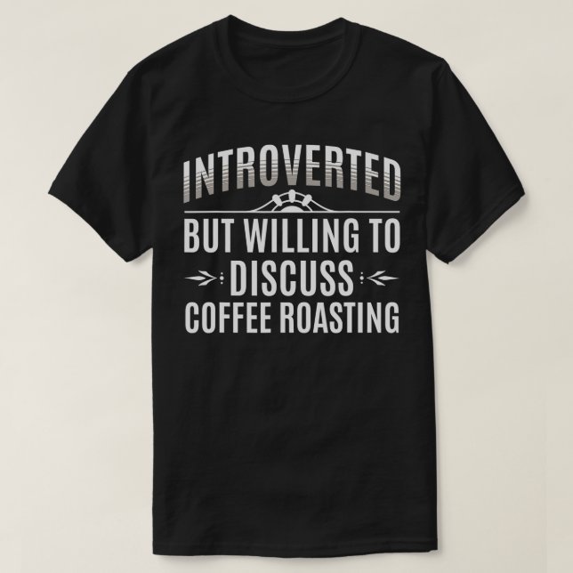 Camiseta Amantes del café introvertido (Diseño del anverso)