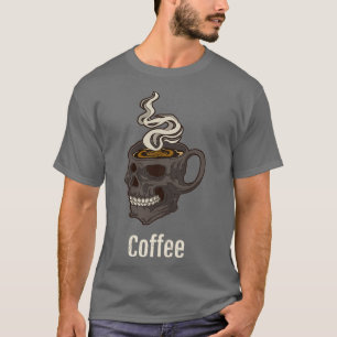 Camiseta Amantes del Café Negro Buenos días Haters Caffeine