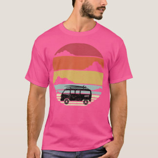 Camiseta Amantes del Camping Shirt Vintage Retro Campervan 