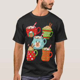 Camiseta Amantes del chocolate caliente Navidades de chocol