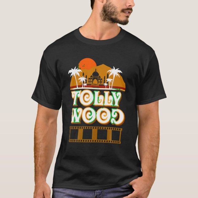 Camiseta Amantes del cine indio Tollywood Movie Retro Telug (Anverso)