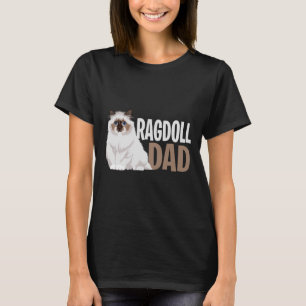 Camiseta Amantes del dueño del gato Ragdoll Cat Dad Gracios