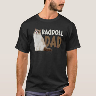 Camiseta Amantes del dueño del gato Ragdoll Cat Dad Gracios