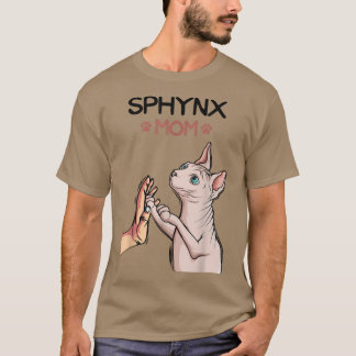 Camiseta Amantes del dueño del gato Sphyn Mom Sphin Hairles