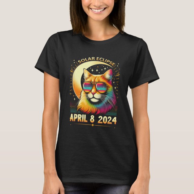 Camiseta Amantes del Eclipse 8 de abril de 2024 (Anverso)
