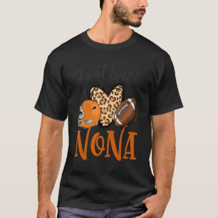 Camiseta Amantes del fútbol de fútbol Nona Leopard Heart