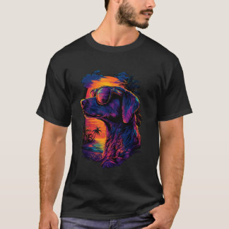 Camiseta Amantes del Galgo Atardecer Retro Galgo Gris