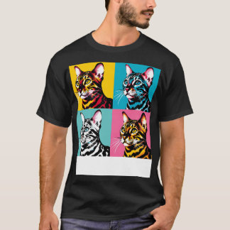 Camiseta Amantes del gato de arte bengalí