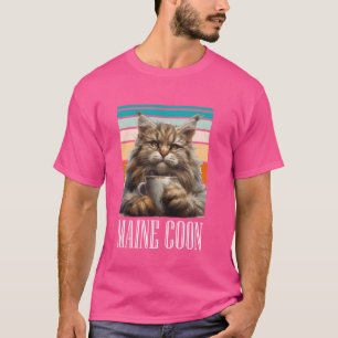 Camiseta Amantes del gato de MAINE COON: propietario de los