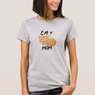 Camiseta Amantes del gato dulce mamá