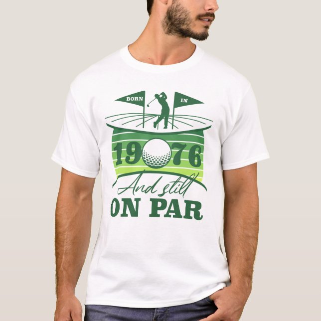 Camiseta Amantes del golf cumpleaños 50 1976 (Anverso)