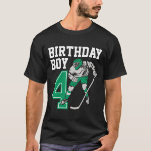 Camiseta Amantes del Hockey sobre Hielo Niños 4º Cumpleaños