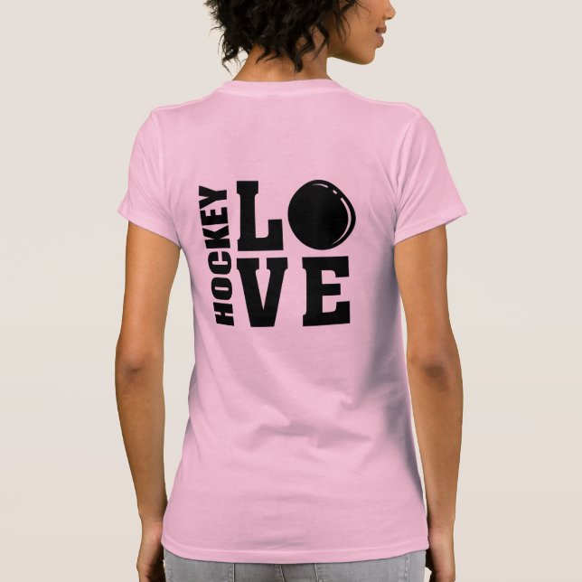 Camiseta Amantes del hockey sobre hierba, palitos de hockey (Reverso)