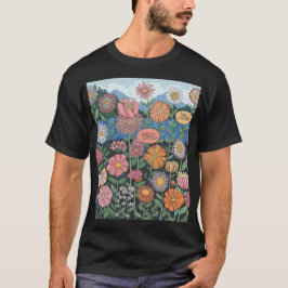 Camiseta Amantes del Jardín de la Cita Floral masculina