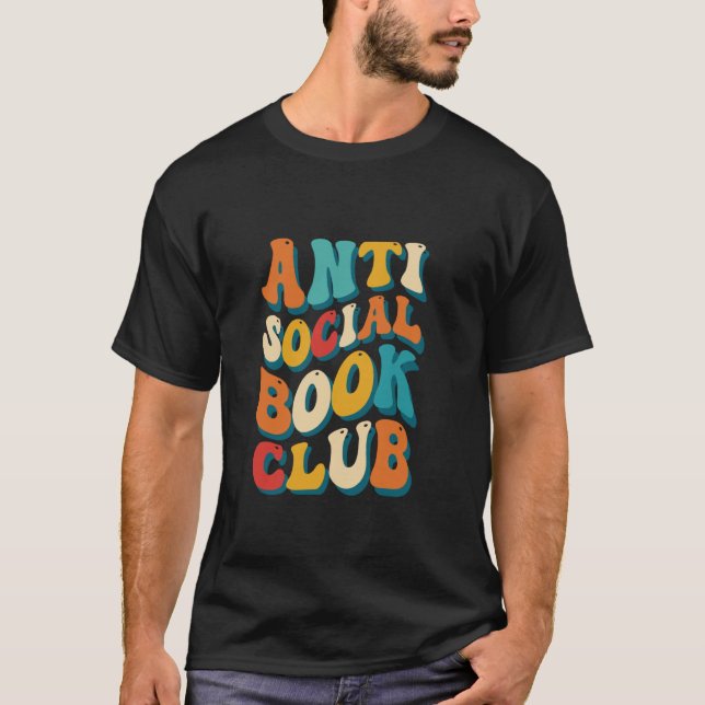 Camiseta Amantes del libro de los clubes de lectura antisoc (Anverso)