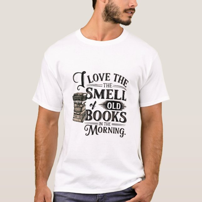 Camiseta Amantes del libro de tipografía de época (Anverso)
