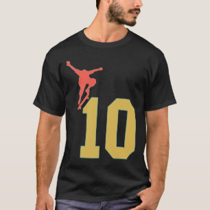 Camiseta Amantes del monopatín en su décimo cumpleaños Skat