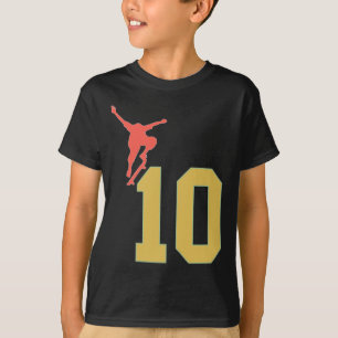 Camiseta Amantes del monopatín en su décimo cumpleaños Skat
