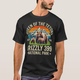 Camiseta Amantes Del Oso Reina De Los Tetones Grizzly Nació