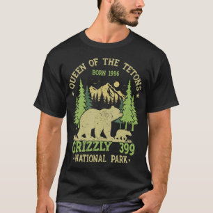 Camiseta Amantes Del Oso Reina De Los Tetones Grizzly Nació