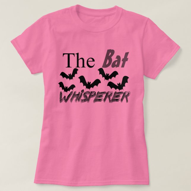 Camiseta Amantes del palo el rosa del Whisperer del palo (Diseño del anverso)