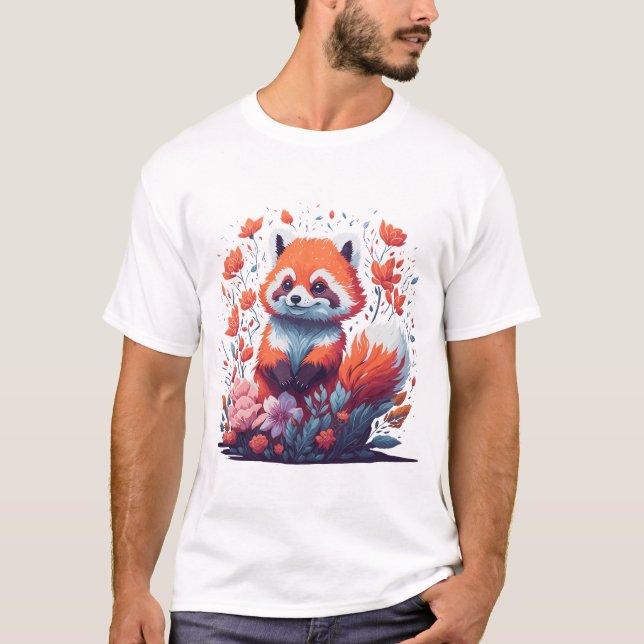 Camiseta Amantes del Panda Rojo (Anverso)