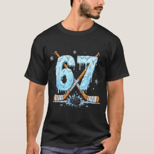 Camiseta Amantes del patinaje número seis 7 goteo hockey 6