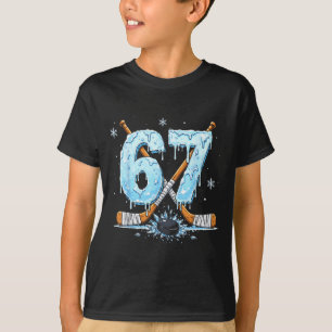 Camiseta Amantes del patinaje número seis 7 goteo hockey 6 
