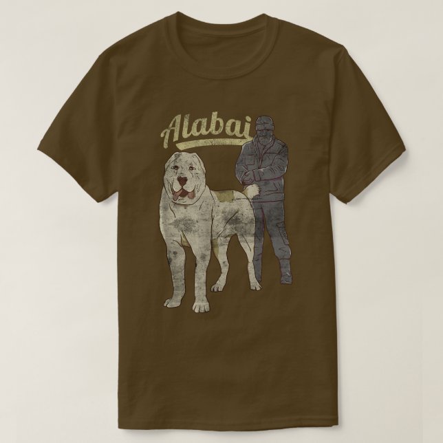 Camiseta Amantes del perro de Alabai gustan de los hombres  (Diseño del anverso)