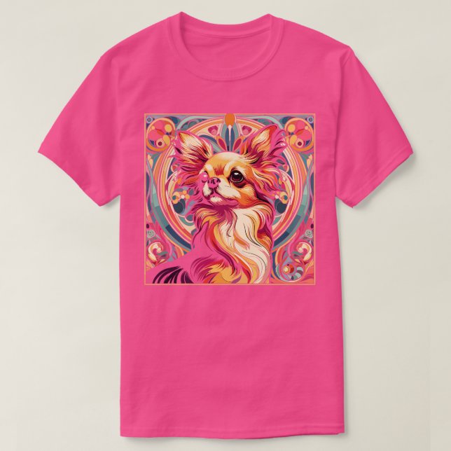 Camiseta Amantes del perro de Chihuahua diseñan estilo Art  (Diseño del anverso)