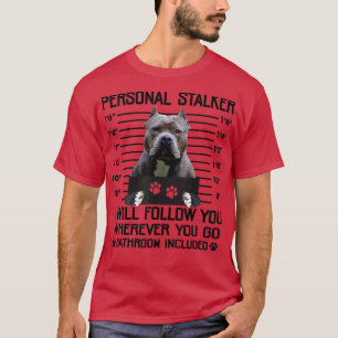 Camiseta Amantes del perro del estalker personal del estalb