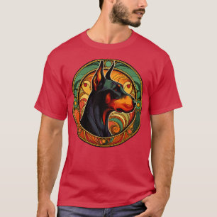 Camiseta Amantes del perro Doberman obsequian los pines Art