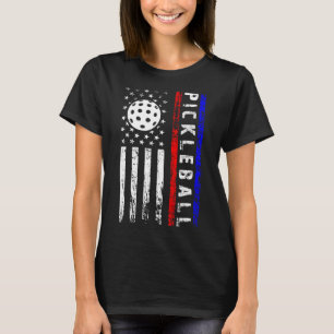 Camiseta Amantes del Pickleball Día de la Independencia de 
