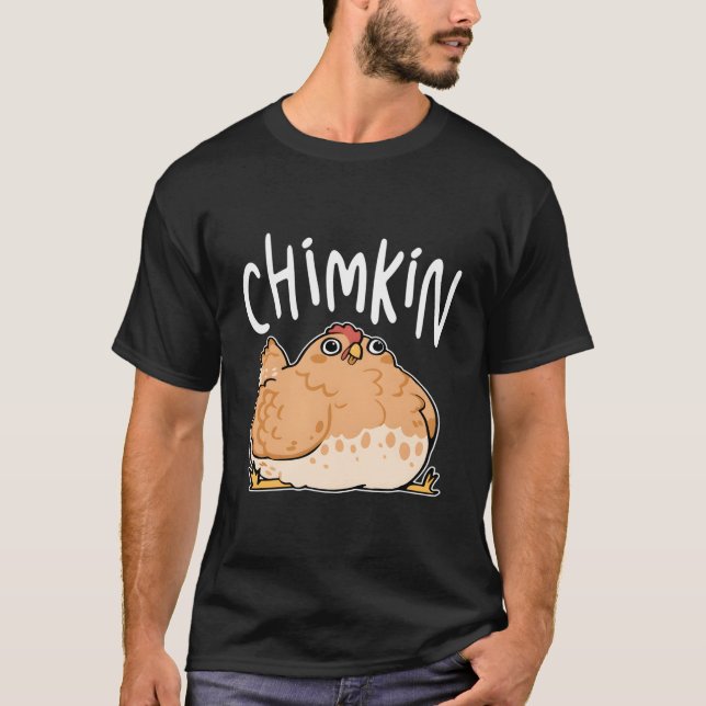 Camiseta Amantes del pollo de pollo Grasa Chimkin (Anverso)