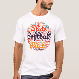 Camiseta Amantes del Softball | Jugadores de Sofball White 